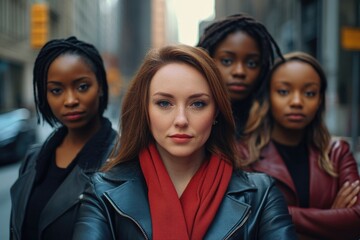 Poster - Women standing side by side, possibly friends or colleagues
