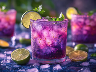 Refreshing Carnival party themed drink recipes photos featuring colorful and festive cocktails and beverages