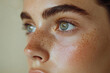 © Roman - Close-up of a beautiful woman's face. Cosmetology concept