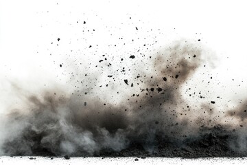 Poster - A dramatic scene of flames and smoke, perfect for conveying danger or chaos