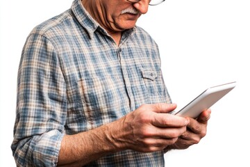 Aufkleber - A person checks their mobile device