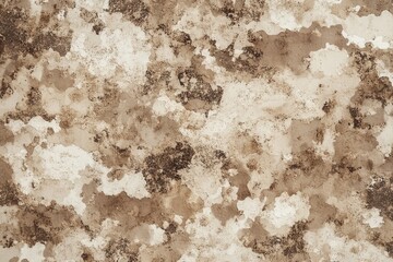 Poster - A camouflage pattern design featuring brown and white colors, ideal for backgrounds or textures