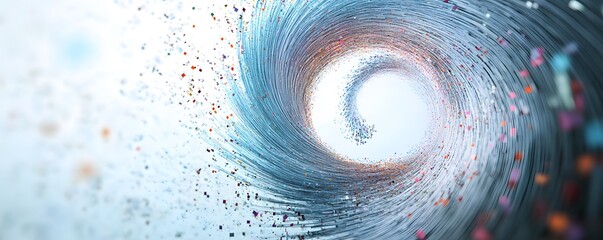 Poster - A dynamic swirl of colors and textures creating an abstract representation of movement and energy in a captivating visual experience.