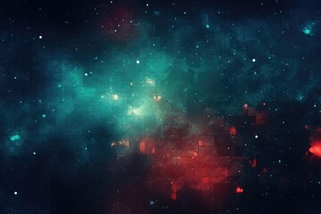 Wall Mural - gradient red and blue shining glittering background. beautiful galaxy background with nebula cosmos.