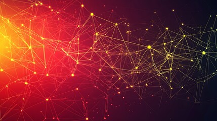 Poster - Abstract background with glowing lines and points forming a network.