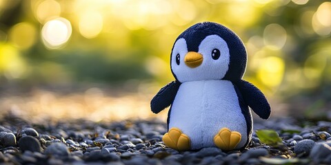 adorable stuffed animal penguin