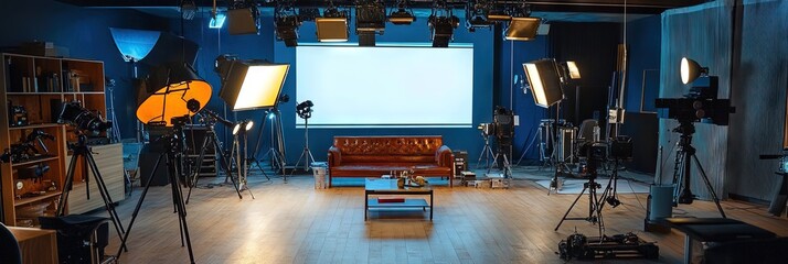 modern movie set 