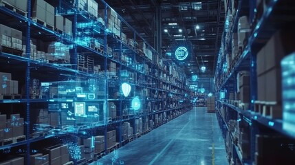 Poster - Future concept of supply chain and logistics management using augmented reality technology.