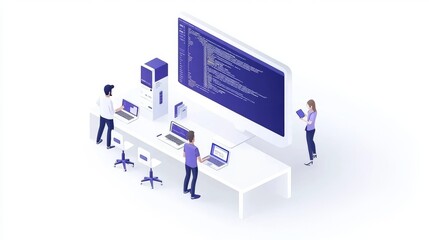 Poster - The concept of accessibility compliance in web governance with an image of designers and developers implementing inclusive design principles is described in accessibility compliance strategies