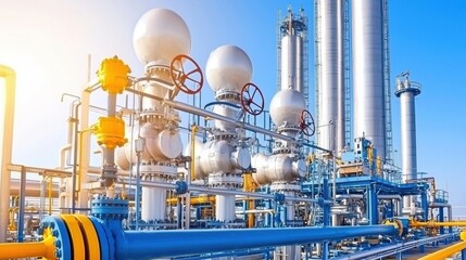 Poster - Modern Industrial Gas Processing Plant Equipment