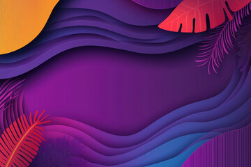 Poster - Colorful abstract layered background