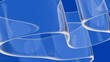 © Zulfikar - Glass wallpaper background, abstract glass wave with blue color. 3d background. High quality rendering.