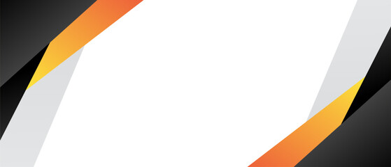 Wall Mural - modern abstract background with bold black and orange elements