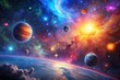 © Danicha - Stunning Space Background with Stars, Nebulae, and Galactic Elements for Creative Projects and Designs