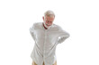 © JU.STOCKER - Senior man with back pain, Mature man suffering from low back pain, Old man with back pain
