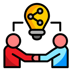 Sticker - Knowledge-Sharing Icon