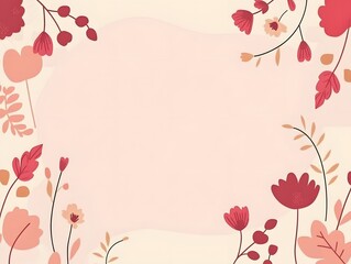 Wall Mural - background with flowers