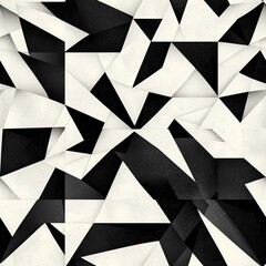 Wall Mural - seamless pattern of overlapping polygons forming a mesmerizing kaleidoscope effect