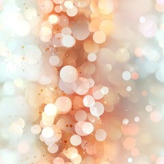Wall Mural - seamless pattern of softly glowing circles and lines that evoke a dreamlike atmosphere