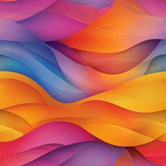 Wall Mural - seamless pattern of spiraling geometric shapes blending into dreamy gradients