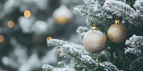 Christmas golden ball decoration