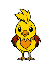 Sticker - cute chicken bird cartoon