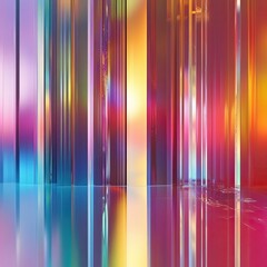 Fototapete - Colorful abstract background with vibrant vertical lines.