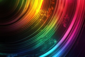 Poster - Colorful abstract swirl background, vibrant and dynamic.