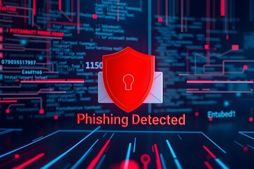 Poster - Cybersecurity Shield Protecting Against Phishing Email