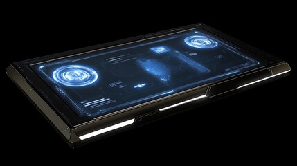 Poster - Futuristic Transparent Touchscreen Display Design