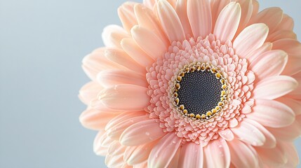 Wall Mural - Gerbera flower close up Macro photography Card Gerbera Flower Natural romantic conceptual floral Macro background : Generative AI