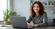 © jeff - Online Health Coach, woman on laptop