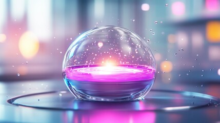 Poster - Colorful Sphere in Vibrant Abstract Background