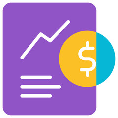 illustration of a icon financial reporting