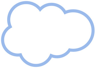 Wall Mural - illustration of a icon cloud