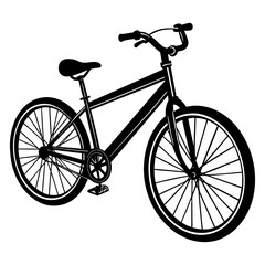 Wall Mural - Bicycle silhouette illustration. Tandem Bicycle SVG, SVG files for Cricut