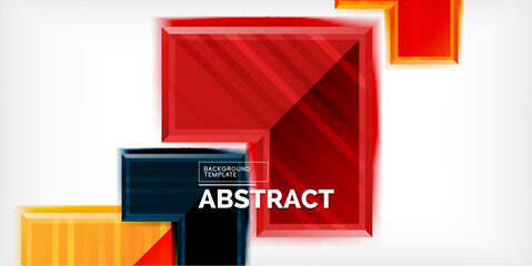 Poster - Arrow symbols created with 3d effects and line texture geometric abstract background