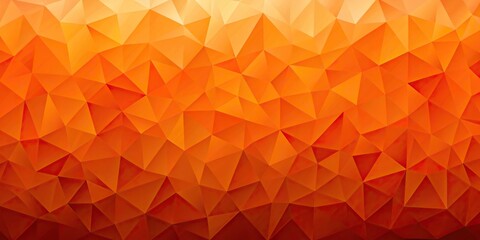 asymmetrical low poly orange triangle mosaic background