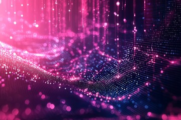 Digital Technology background of data and network