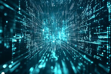 Digital Technology background of data and network