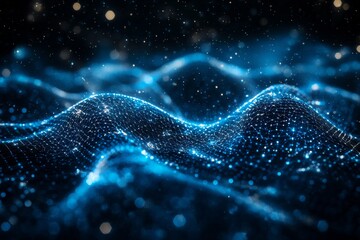 Digital Technology background of data and network