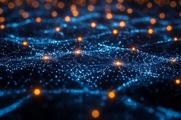 Digital Technology background of data and network