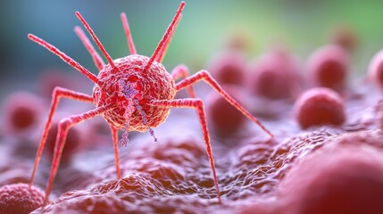 Fototapete - Bacteriophage Viruses Nature's Warriors Against Bacterial Infections