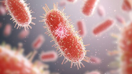 Fototapete - Bacteriophage Viruses The Natural Predators of Bacteria in Action