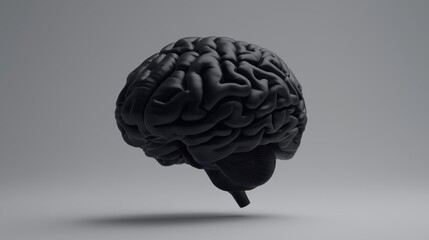 Leinwandbilder - Exploring the Dark Futuristic Model of the Human Brain A Deep Dive into Neurology and Beyond