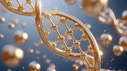 Poster - Abstract Design of DNA Molecule A Glimpse into the Science of Genetics