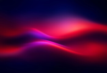 Leinwandbilder - Abstract background with gradient colors and wavy lines in red and blue.