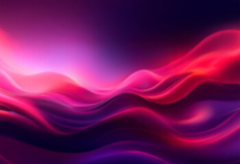 Poster - Abstract waves in a gradient of red and purple.