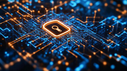 Poster - Protecting your computer network is important.  This involves how your home or office network connects securely to the internet and data centers. It's all about keeping your data safe.