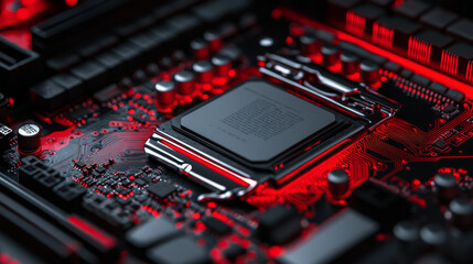 Poster - the cpu is the brain of a computer. it's a tiny chip with electronic parts that process information.